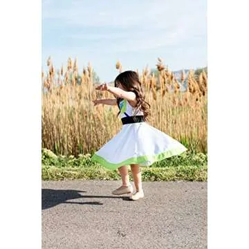 Little Adventures Astro Twirl Dress (X-Small Size 2) - Machine Washable Child Pretend Play and Party Dress with No Glitter