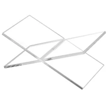 Large Clear Acrylic Book Stands for Display, Amlits, Best Reading Bookstand Display Open Holder for Cook Books Magazines, Newspaper, Textbooks (Clear)