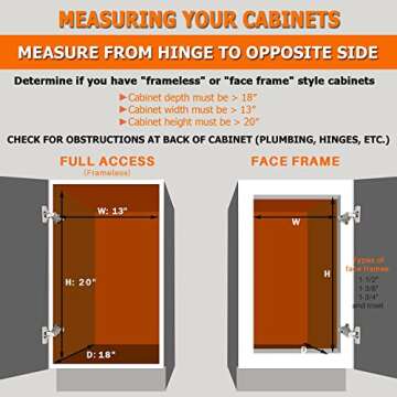 AHNR Pull Out Cabinet Organizer, 2 Tier Under Kitchen Sink Organizers and Storage Cabinet Slide Out Shelves, Pull Out Drawers for Kitchen Cabinets - 12.6W x 16.5D x 13H