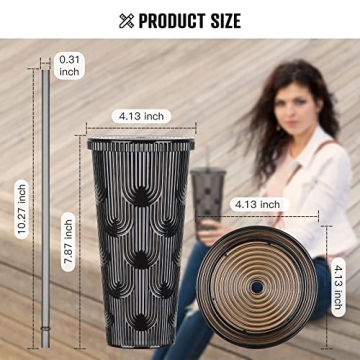 Stylish BLING NEW 24oz Tumbler with Lid and Straw