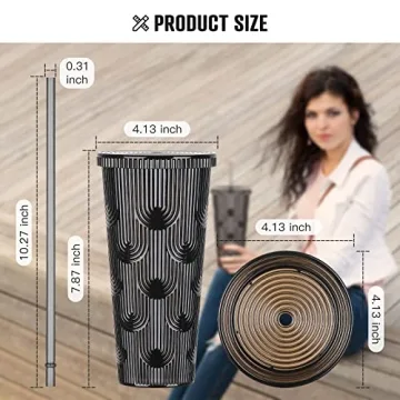 Stylish BLING NEW 24oz Tumbler with Lid and Straw