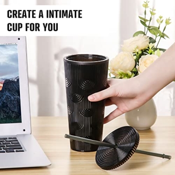 Stylish BLING NEW 24oz Tumbler with Lid and Straw