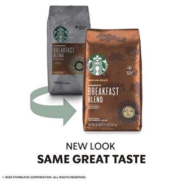 Starbucks Breakfast Blend Medium Roast Whole Bean Coffee - 20 oz Bag
