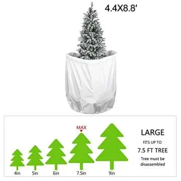 Plastic Christmas Tree Storage Bag,Extra Large Disposal Tree Cover