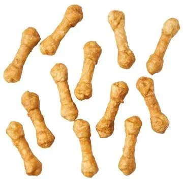 Fieldcrest Farms Nothing to Hide Natural Rawhide Alternative 3'' Knotted Bones for Dogs - Easily Digestible Premium Dog Chews - Ultimate Bones for Small Dogs - Great for Dental Health 12 Count