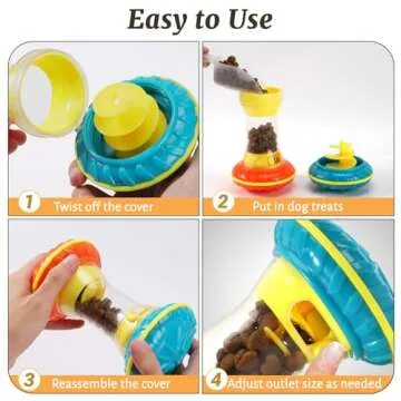 MateeyLife Treat Dispensing Dog Toys, Dog Treat Toy, Dog Enrichment Toys for Large Dogs, Interactive Dog Toys for Small Dogs, Dog Puzzles for Smart Dogs, Dog Toys to Keep Them Busy & Mental Stimulated