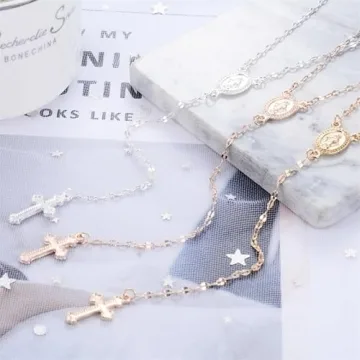 QLUYCKW Cross Pendant Necklace - Trendy Faith Jewelry