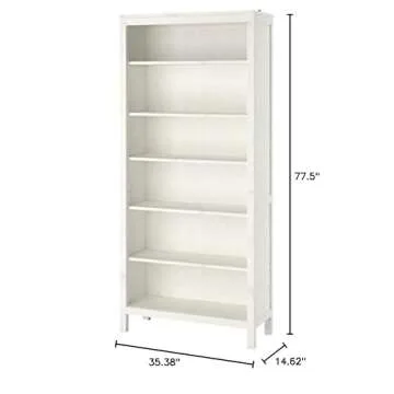 Hemnes IKEA Bookcase, White stain35 3/8x77 1/2 " Shelf