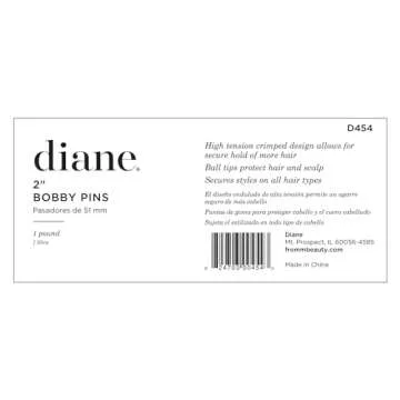 Diane 2” Black Bobby Pins for All Hairstyles
