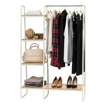 IRIS USA Clothes Rack Elegant Storage Solution Untangle Clutter