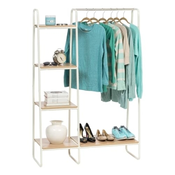 IRIS USA Clothes Rack Elegant Storage Solution Untangle Clutter