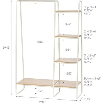 IRIS USA Clothes Rack Elegant Storage Solution Untangle Clutter