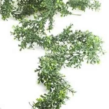 Factory Direct Craft Artificial Green Boxwood Garland - 9 Feet Long