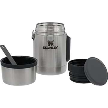 Stanley Classic Legendary Vacuum Insulated Food Jar 18 oz – Stainless Steel, Naturally BPA-free Co...