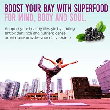 Alovitox Aronia Berry Powder | Antioxidant-Dense Juice Superfood with Dietary Fiber, Vitamins, Calcium, Iron, Boosts Immune System & Reduces Blood Pressure | RAW, Vegan, Non-GMO, Gluten-Free | 16 oz