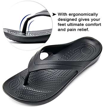 Temi Women's Flip Flops - Comfortable Summer Sandals