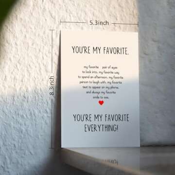 Valentines Day Gifts for Him Her, Valentine’s Day Card for Boyfriend Girlfriend, Romantic Valentin...