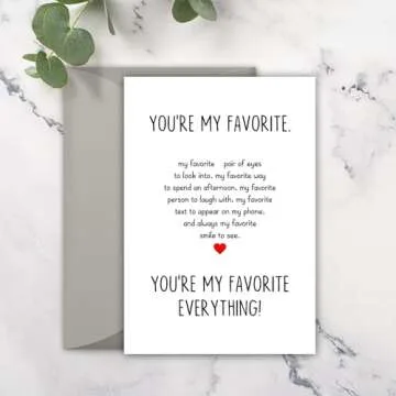 Valentines Day Gifts for Him Her, Valentine’s Day Card for Boyfriend Girlfriend, Romantic Valentine’s Day Card for Husband Wife, Mens Valentines Gifts Wedding Anniversary Birthday Gifts for Women Men