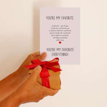 Valentines Day Gifts for Him Her, Valentine’s Day Card for Boyfriend Girlfriend, Romantic Valentine’s Day Card for Husband Wife, Mens Valentines Gifts Wedding Anniversary Birthday Gifts for Women Men