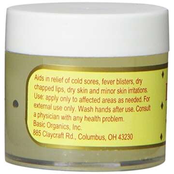 Basic Brands L-Lysine Ointment, Cold Sore Fever Blister Relief, Soothes Chapped Lips and Dry Skin, Goes on Clear, 0.875 oz (Pack of 1)