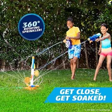 NERF Super Soaker SkyBlast Target Sprinkler for Kids Outdoor Play – Summer Water Games