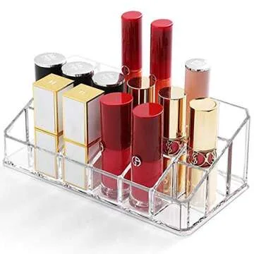 Tasybox Acrylic Lipstick Organizer - Clear Display Case