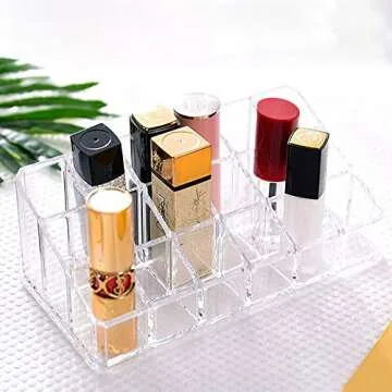 Tasybox Acrylic Lipstick Organizer - Clear Display Case