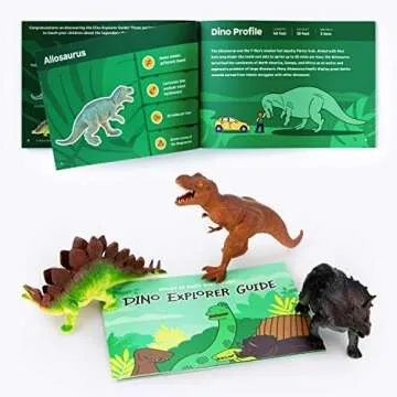 Boley 12 Pack 9-Inch Educational Dinosaur Toys - Kids Realistic Toy Dinosaur Figures for Cool Kids and Toddler Education! (T-Rex, Triceratops, Velociraptor, and More!)