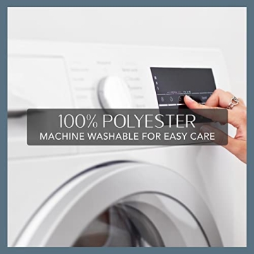 Elrene Home Fashions Matine Weatherproof Tab-Top Indoor/Outdoor Solid Color Curtain Panel for Porch, Pergola, Patio, Deck, 52”W x 84”L, White