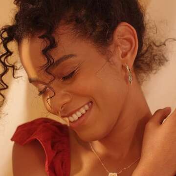 FETTERO Gold Plated Hoop Dangle Earrings Lightweight Drop Huggie Hoop Earrings for Women Hypoallerge...