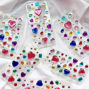 Enjonar 586pcs Jewels Stickers for Creative Crafts