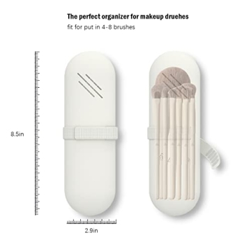JDZJUCHU Travel Makeup Brush Holder for Organized Beauty