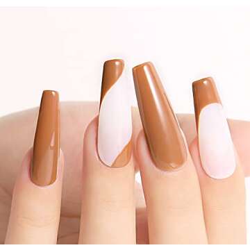 AIMEILI Nude Brown Gel Polish Set of 12 - Perfect for Gifting