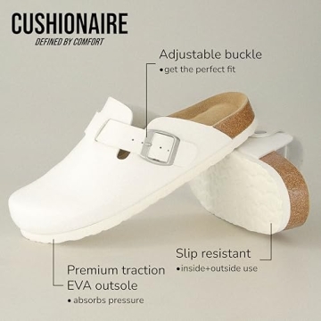 CUSHIONAIRE Hana Women’s Vegan Clogs | Comfy Summer Shoes