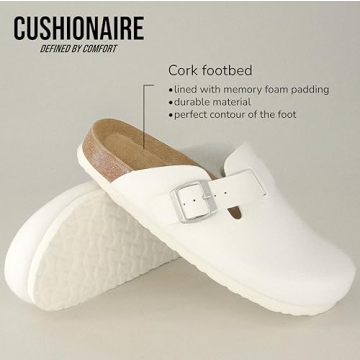 CUSHIONAIRE Hana Women’s Vegan Clogs | Comfy Summer Shoes