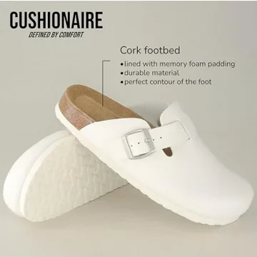 CUSHIONAIRE Hana Women’s Vegan Clogs | Comfy Summer Shoes