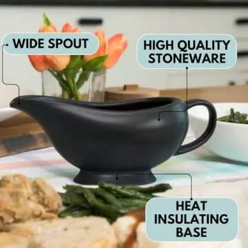 Elegant Ceramic Gravy Boat - Perfect for Dining