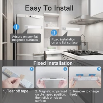 Rechargeable Motion Sensor Under Counter Lights – Pack of 3