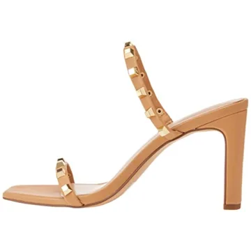 Avery Square Toe Heeled Sandal by The Drop - Stylish Comfort