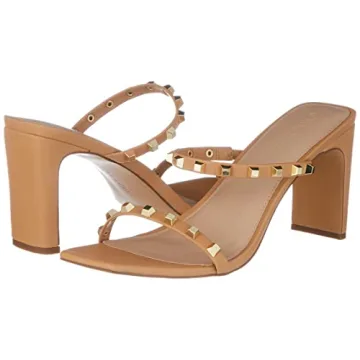Avery Square Toe Heeled Sandal by The Drop - Stylish Comfort