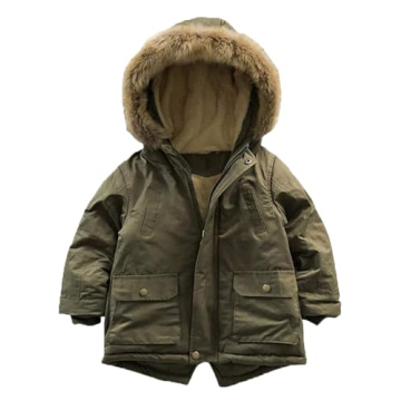Mallimoda Boy Winter Coat Cotton-Padded Parka Jacket