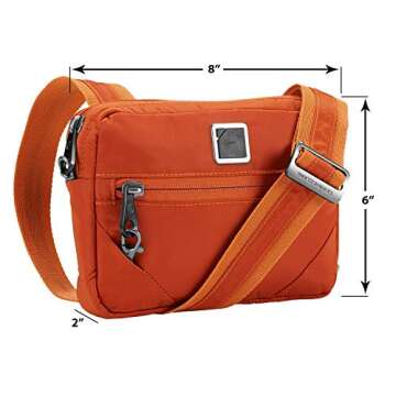Lewis N. Clark Women's Secura Anti-Theft Commuter Shoulder Bag, Ember