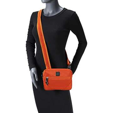 Lewis N. Clark Women's Secura Anti-Theft Commuter Shoulder Bag, Ember