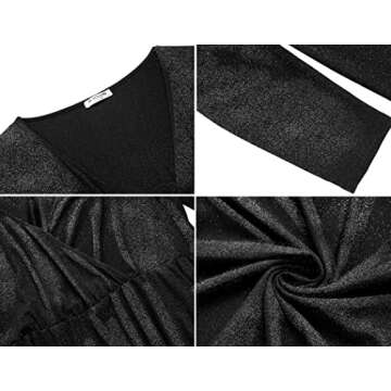 Plus Size Glitter Cocktail Dress for Women 26Plus