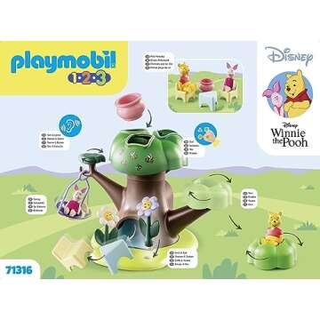 Winnie's and Piglet's Tree House Fun Playset for Toddlers