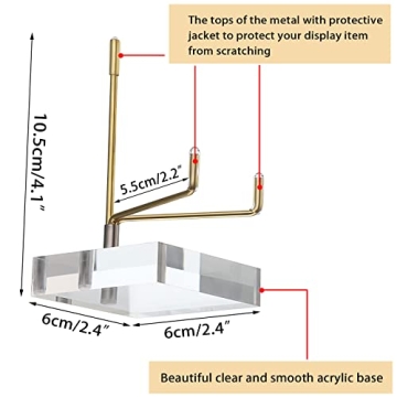 Hipiwe Adjustable Acrylic Display Stand for Collectibles