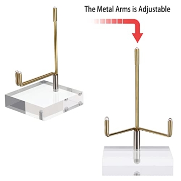 Hipiwe Adjustable Acrylic Display Stand for Collectibles