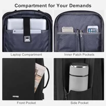 HOMIEE Travel Backpack Carry On Bag Flight Approved