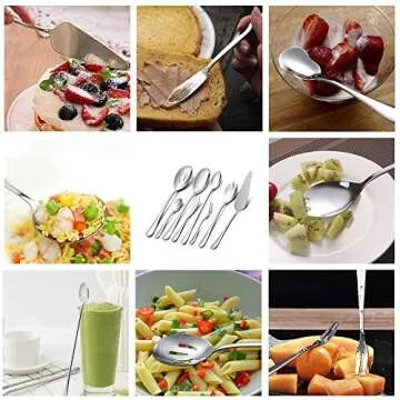 LIANYU 68-Piece Stainless Steel Flatware Set Service for 12