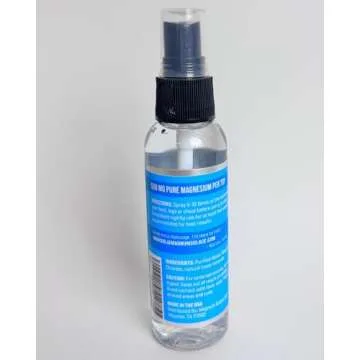 Magnesium Oil Spray - 100% Natural Magnesium Spray – Made with Dead Sea Salt, Stronger Than Magnesium Lotion and Magnesium Cream